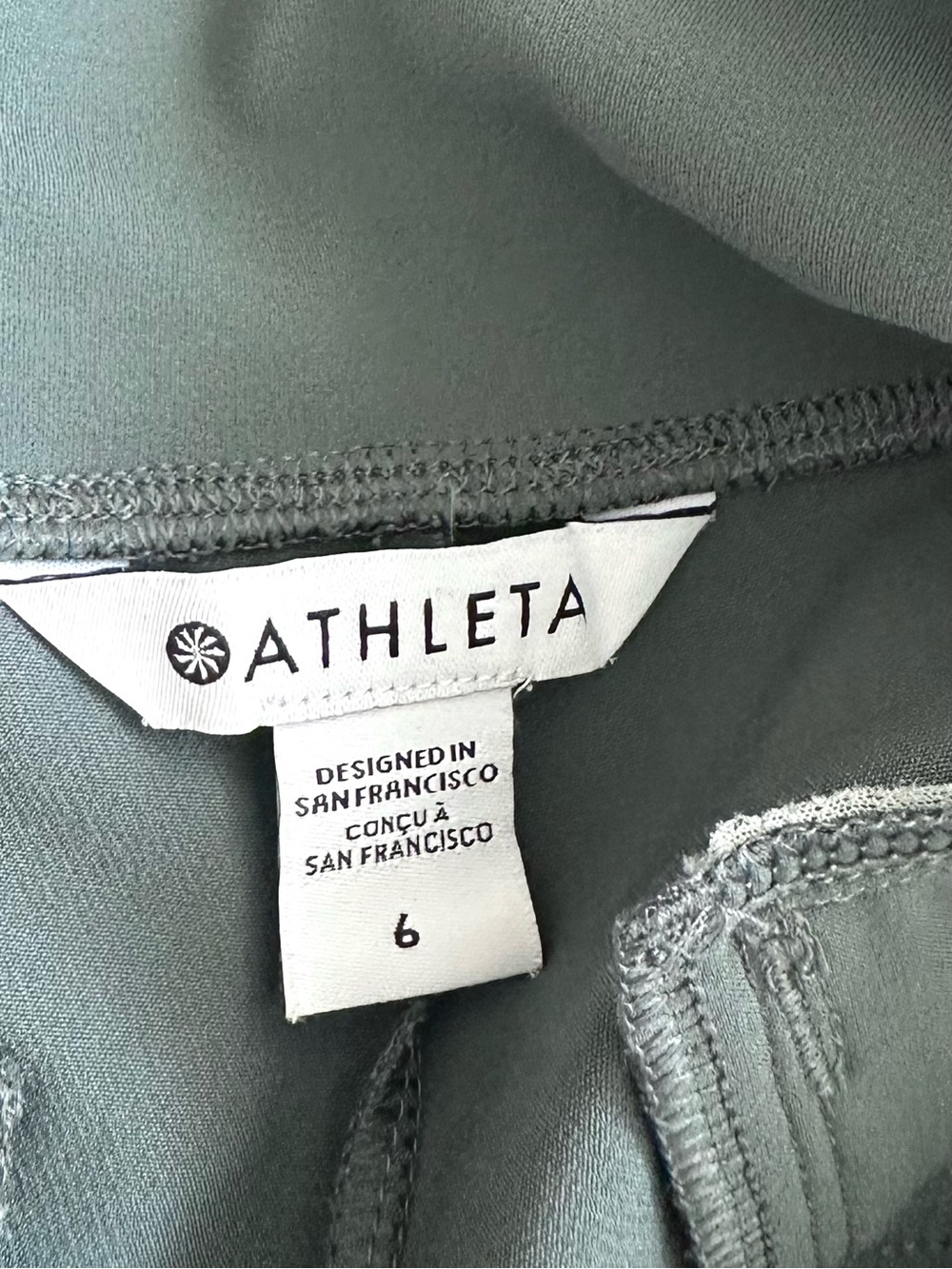 ATHLETA Endless High Rise Pant 6 in Botanical Green Straight Leg - Picture 8 of 11